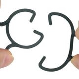 Carvallo Max | 100-pack växtklipp i 2 storlekar | För tomater, klätterrosor & grönsaker | UV-beständiga Carvallo