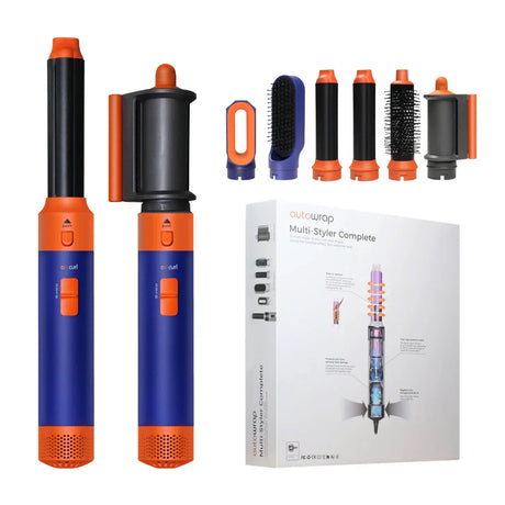 Carvallo-Föhn StyleVibe Pro 6-in-1 | Hårtork, plattång & locktång | Med borstandvändningar | 220–240 V EU-kontakt Carvallo