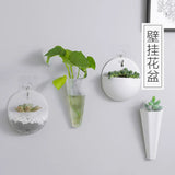 Carvallo-blomkruka AÉRIVA | Flytande växtvas i nordisk design | Självklistrande | För modern väggdekoration Carvallo