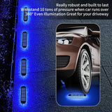 Carvallo-trappbelysning LumaStep | IP68 Vattentät | 30 LEDs | Varm-/Kallvit/Blå | För Terrass, Staket & Utomhus Carvallo