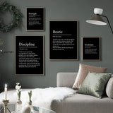 Success & Focus – Minimalistisk Motivationsposter på Canvas Hemnix