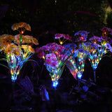 Carvallo Solar Trädgårdslampa Tusensköna | Vattentät LED Blomlampa för Utomhusbruk | Automatisk Deko-Solarlampa för Trädgård & Balkong Carvallo