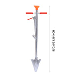 Carvallo DuoSpreader Multifunktionell gödsel spridare med skopa | 85 cm höjd | Robust järn | För fruktträd, majs & trädgårdsarbete Carvallo
