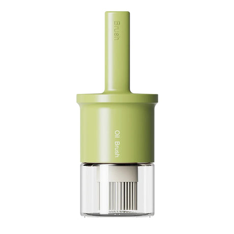 Carvallo Ölspender med silikonpensel | Värmebeständig & dammskyddad | 2-i-1 flaska för olja, såser & marinader | 300 ml Carvallo