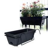 Carvallo planter box | For balcony railing | With drainage tray & suspension | Robust & weatherproof Carvallo