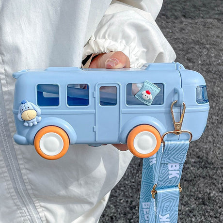 Bus Water Bottle-Kids-Hemnix-Blå-Hemnix