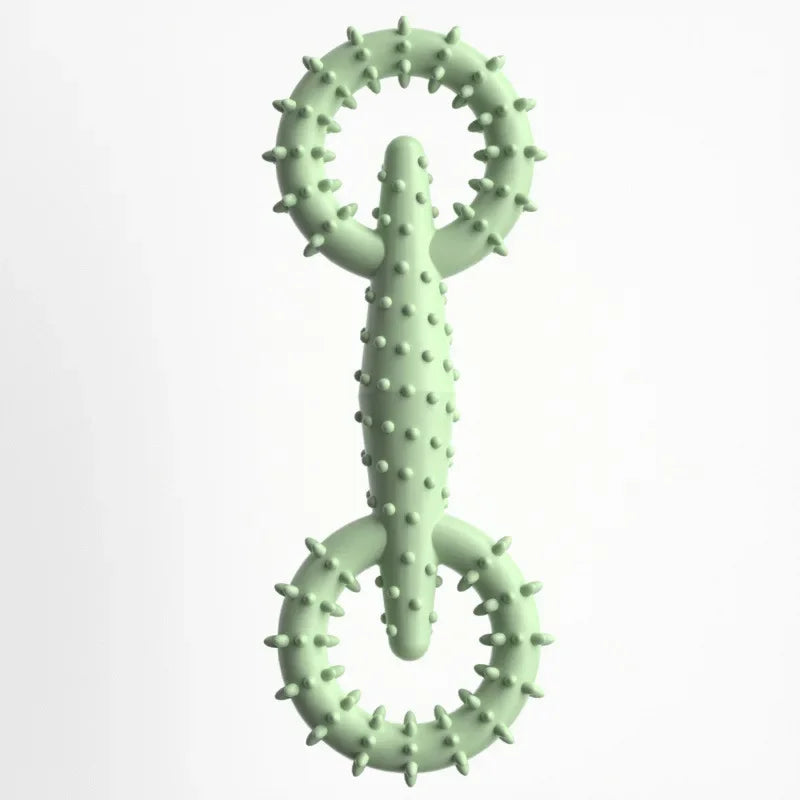 Carvallo Hundtuggleksak | Dubbelt-ring design | Tandvård & Bittålig | 16x5,8 cm | TPR Carvallo