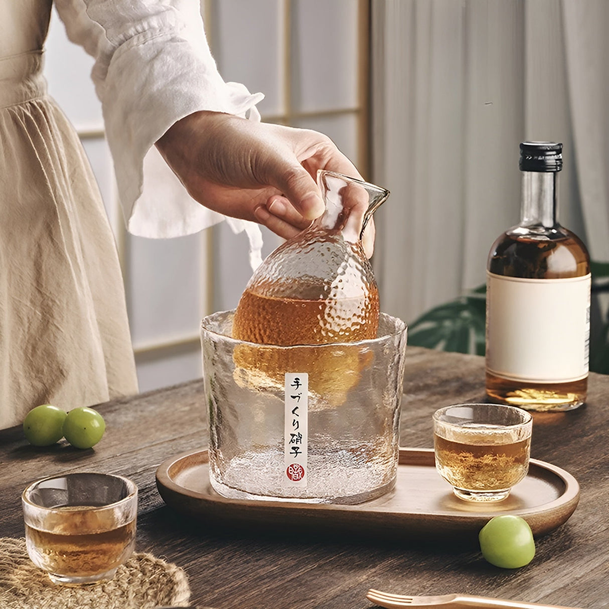 Japanskt glas-set – Elegant sake- & whisky-set | Perfekt för bar & hem Carvallo