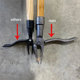 Carvallo RootClaw Ogräsrensare med klor | Av robust stål & fotpedal | För alla typer av jord Carvallo