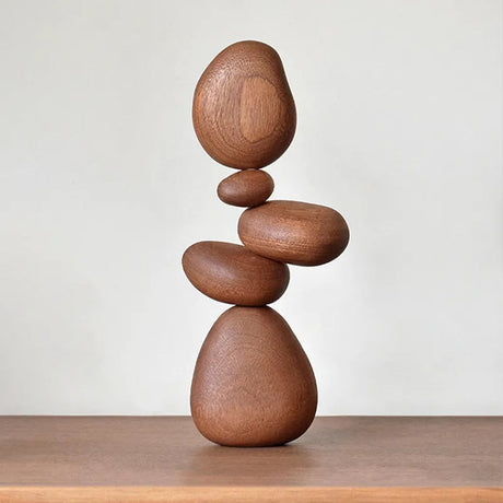 Zen Harmony träskulptur – modern minimalistisk inredning för ett lugnt utrymme MILA Sverige