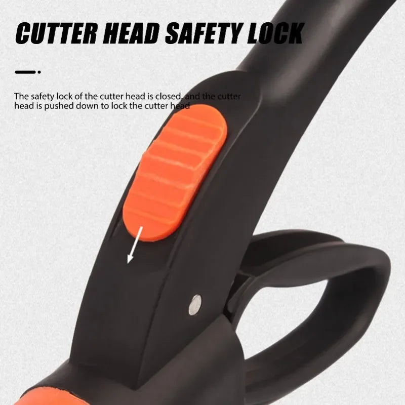 Carvallo EdgeSpin trädgårdssax med 360° svängbart klipphuvud | Precisionssax för gräskanter och rabatter Carvallo