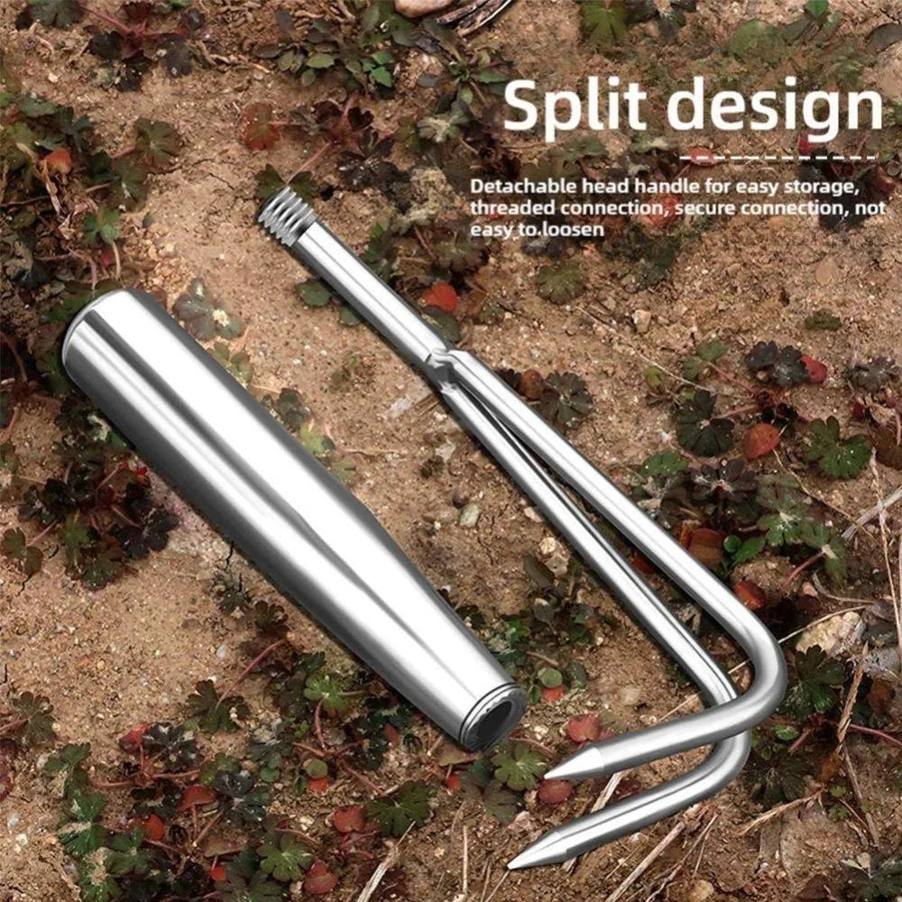 Carvallo ogräsjäter i rostfritt stål | 29 cm handverktyg | Ergonomisk & rostfri | För trädgård, rabatter & grönsaksodling Carvallo