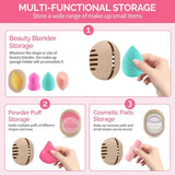 Carvallo- förvaringsbox PuffaPod | Ventilerad Beautyblender-behållare | Återanvändbar & reseanpassad | Flexibel & hygienisk Carvallo