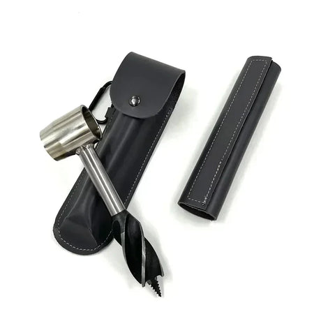 Carvallo Handbohrer FerroDrill | Utomhus överlevnadsverktyg | Robust kolstål | 16,5 cm Carvallo