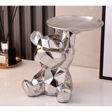 Geometric Bear - Intelligent Spara Keramik Galvanik Björn Staty Carvallo