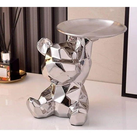 Geometric Bear - Intelligent Spara Keramik Galvanik Björn Staty Carvallo