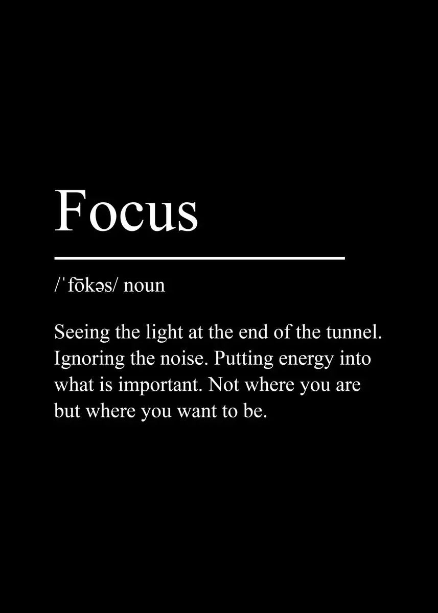 Success & Focus – Minimalistisk Motivationsposter på Canvas Hemnix