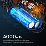 Carvallo AirBlitz OneTouch | Trådlös batteridriven luftpump med digital display och autostopp | För bil, cykel & motorcykel Carvallo