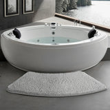 Carvallo – Rundad halkfri badrumsmatta för komfort och stil Carvallo