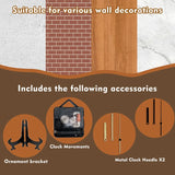 CircleDesign - Stille Aluminium Väggklocka med Kattmotiv Carvallo