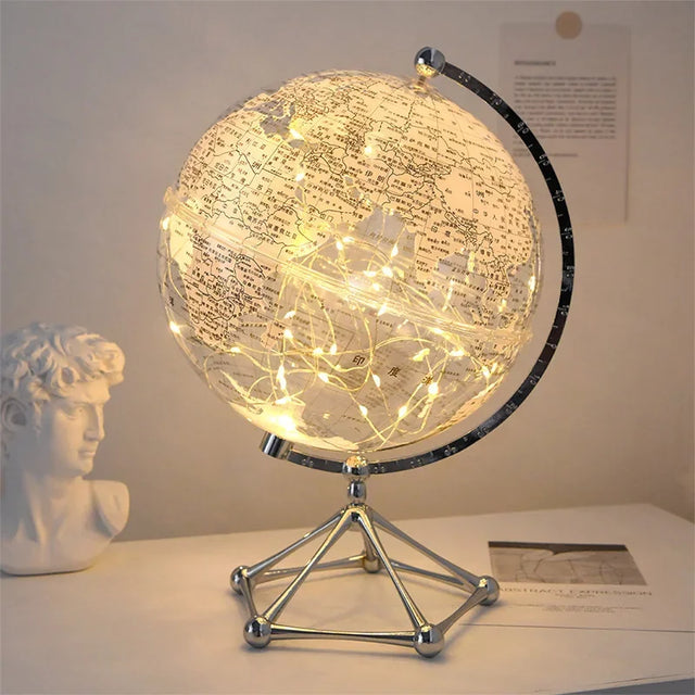 Royaleva LED Rotating World Globe Lamp – Belyst Jord Dekorationsbit Carvallo