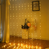 LED Ljusgardin med färgväxling – Dekorativ ljusslinga för fönster, väggar och fester Carvallo