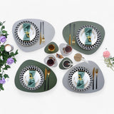 Bordunderlägg Vändbar Syntetisk Läder Matgrupp Carvallo