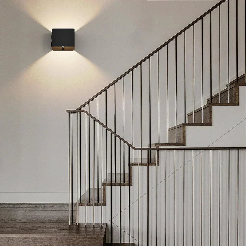 Vägglampa Modern Svart Trådlös LED Väggsconce Carvallo