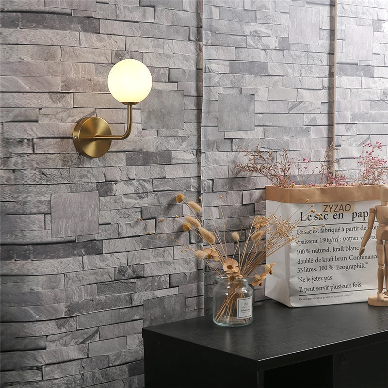 NordicLuxe - Glas Vägglampa - Modern LED Lampa för Sovrum och Vardagsrum Carvallo