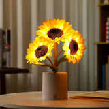 Bordslampa Blommig LED Solrosdesign Carvallo