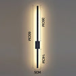 Vägglampa Modern Svart LED Inomhusarmatur Carvallo