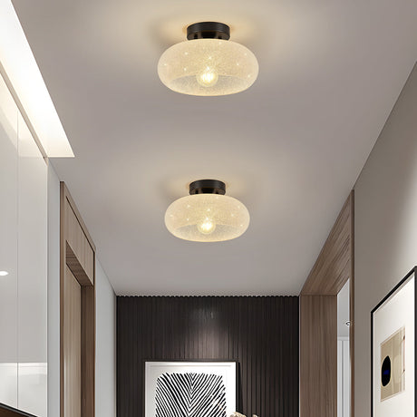 Taklampa Glas Modern Semi Flush Armatur Carvallo