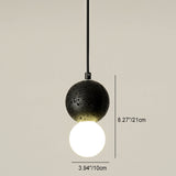 Enkel LED Scandinavian Contemporary Orb Terrazzo Pendellampa MILA Sverige