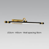 Svart Enkel LED Badrumsspegel Vägglampa Carvallo