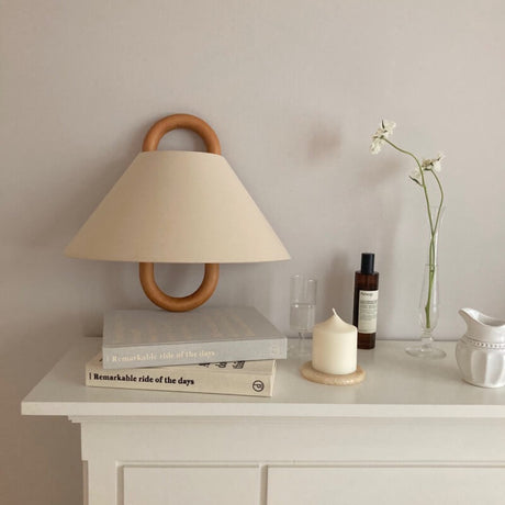 Vägglampa Modern Trä Tyg Sconcelampa Carvallo