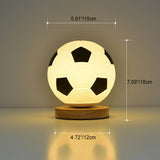 Snygg Globe LED-bordslampa - Trä- och glasdesign MILA Sverige