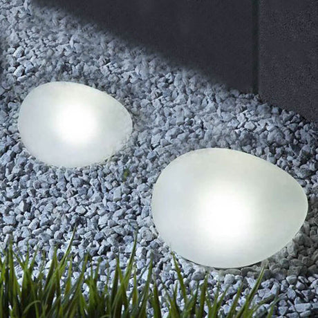 Rayvia Solar Pebble LED Landskapsljus - Modern Utomhus Solar Trädgårdsbelysning Carvallo