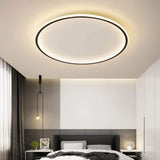 Ultra-tunn modern taklampa | Flush Mount LED för låga tak | Rund & dimbar Carvallo