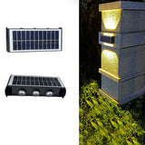 Carvallo Modern Solar-LED-Wall Light for Outdoor | Rectangular Design | IP56 Waterproof | Various Sizes & Light Intensities Carvallo