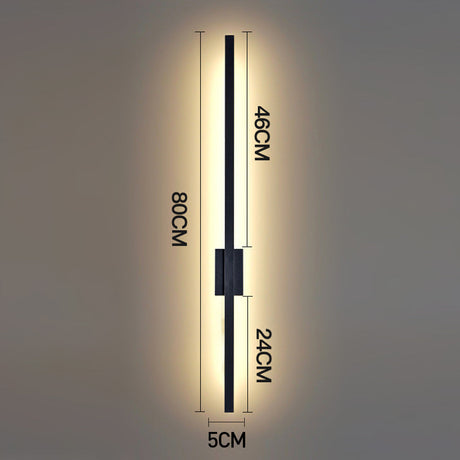 Vägglampa Modern Svart LED Inomhusarmatur Carvallo