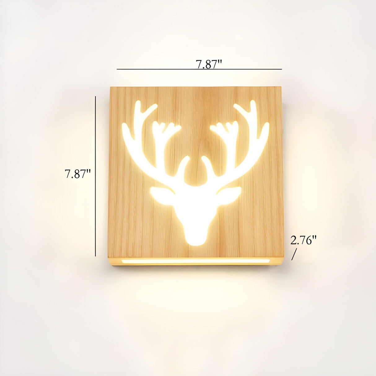 LumoWood Light - Modern LED-vägglampa i massivt trä Carvallo