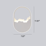 Carvallo - Modern LED vägglampa med elegant vågmönster för stilfull belysning Carvallo