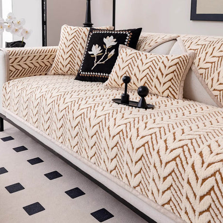 Premium Varm Vetekudde Plush Anti-Slip Sofföverdrag Carvallo