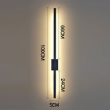 Industriell minimalistisk lång LED järn vägglampor för samtida vardagsrumsinredning och stilfull belysning Carvallo