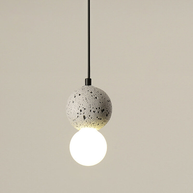 Enkel LED Scandinavian Contemporary Orb Terrazzo Pendellampa MILA Sverige