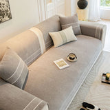 Chenille Jacquard Bred Kant Design Repellenta Sofföverdrag Carvallo