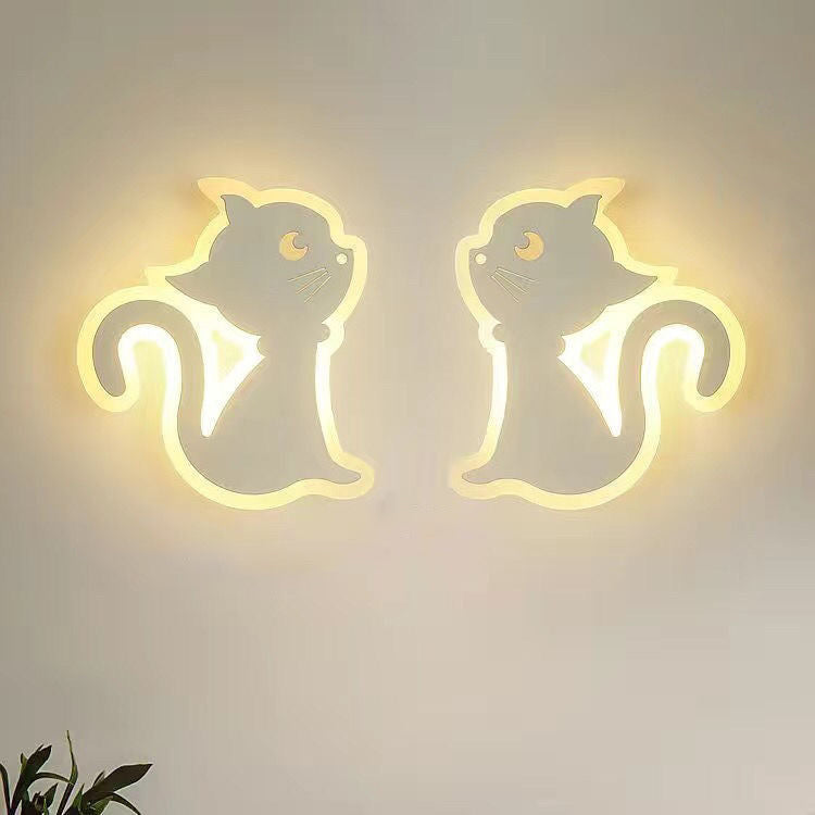 WhiskerGlow LED-vägglampa – lekfull kattinspirerad accent MILA Sverige