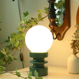 Vintage orange bordslampa i massivt glas – Retro berlock med varmt sken MILA Sverige