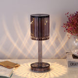 Elegant LED-bordslampa i diamantskuren akryl – Ambient Mood Lighting MILA Sverige