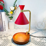 Contemporary Iron & Wood Bordslampa – Cone Shade MILA Sverige